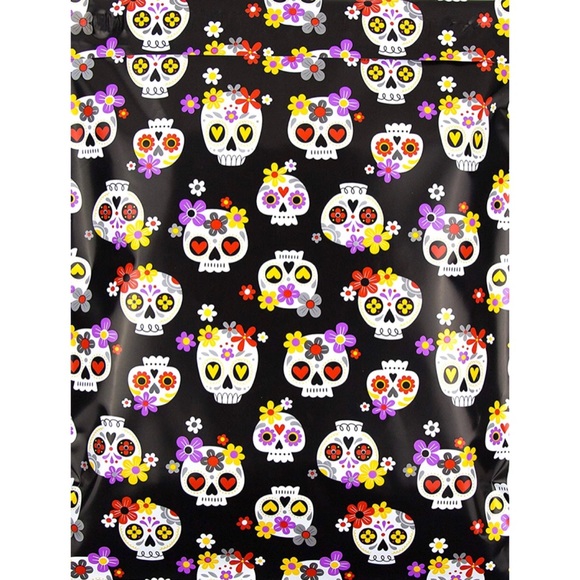🆕 💀 Sugar Skull Poly Mailers Seller Shipping Bags New - Picture 2 of 7